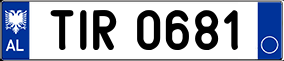 Trailer License Plate